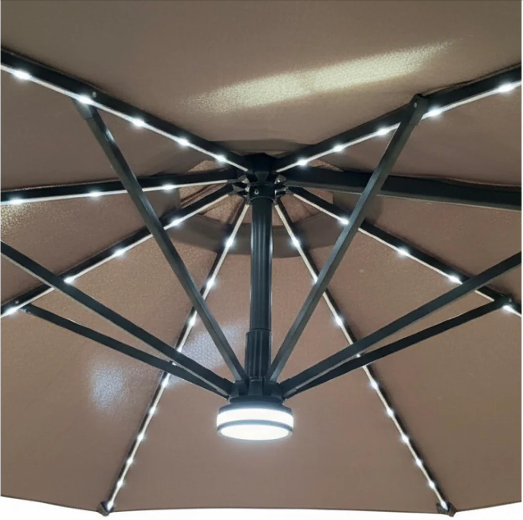 LED Premium Cantilever Parasol - Image 6